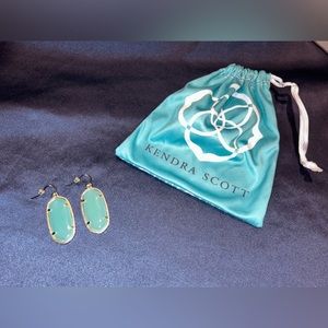Kendra Scott Aqua Stone Earrings w/ Dust Bag